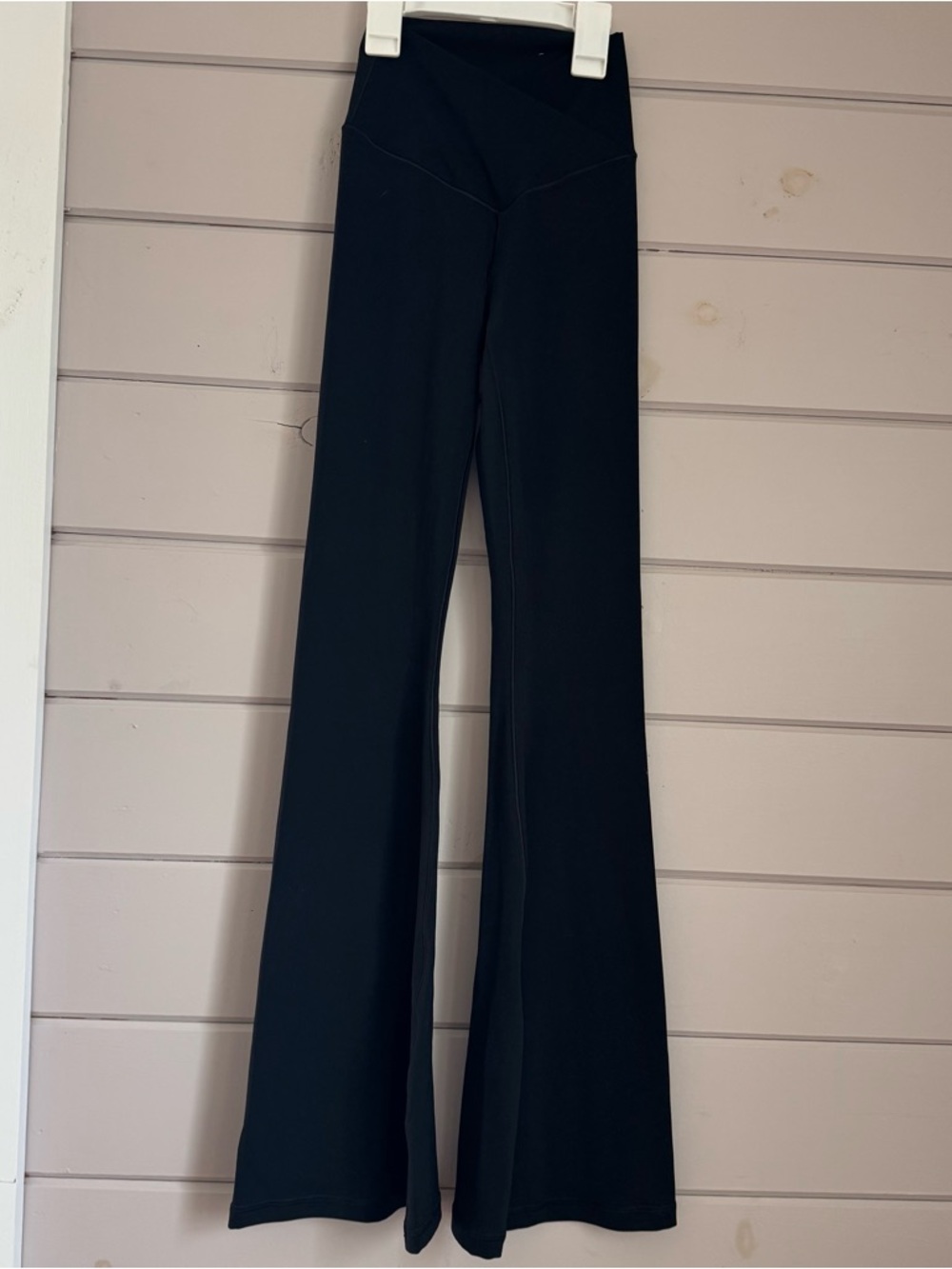 Aerie Real Me Hi-Rise Black Flare Leggings